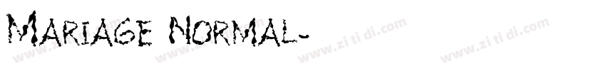 Mariage Normal字体转换